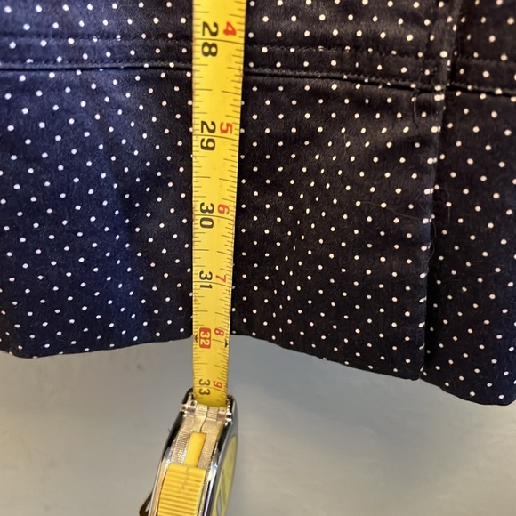 Guess Jacket Small Polka Dot Trench Coat Double Breasted Belted Lined Coat Small - Picture 13 of 14